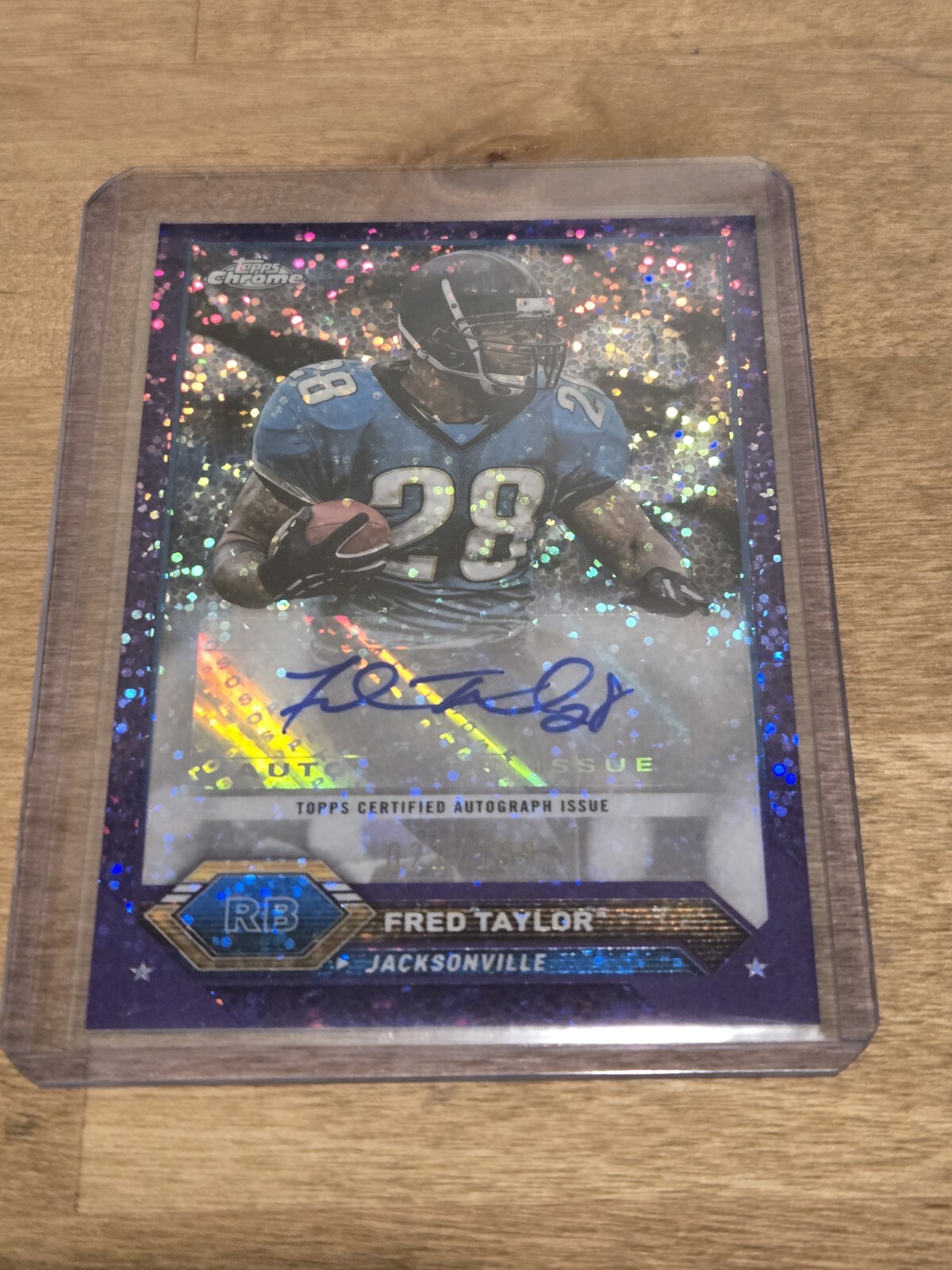 2023 Topps Composite Chrome FRED TAYLOR Purple Speckle Auto /199 #TCA-FT