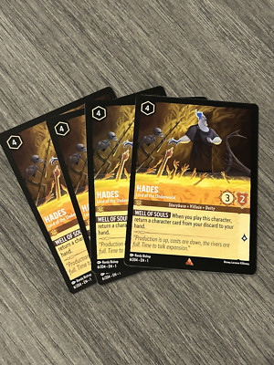 Disney Lorcana TCG: HADES - LORD OF THE UNDERWORLD (x4) The First