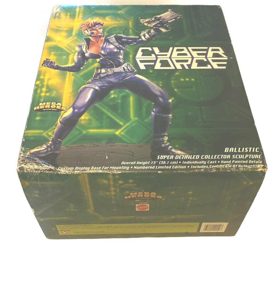 サイバーフォース Ballistic 限定コレクターズ 15インチ フィギュア New Mattel Cyberforce | Ballistic | Mega Heroes Collector Series