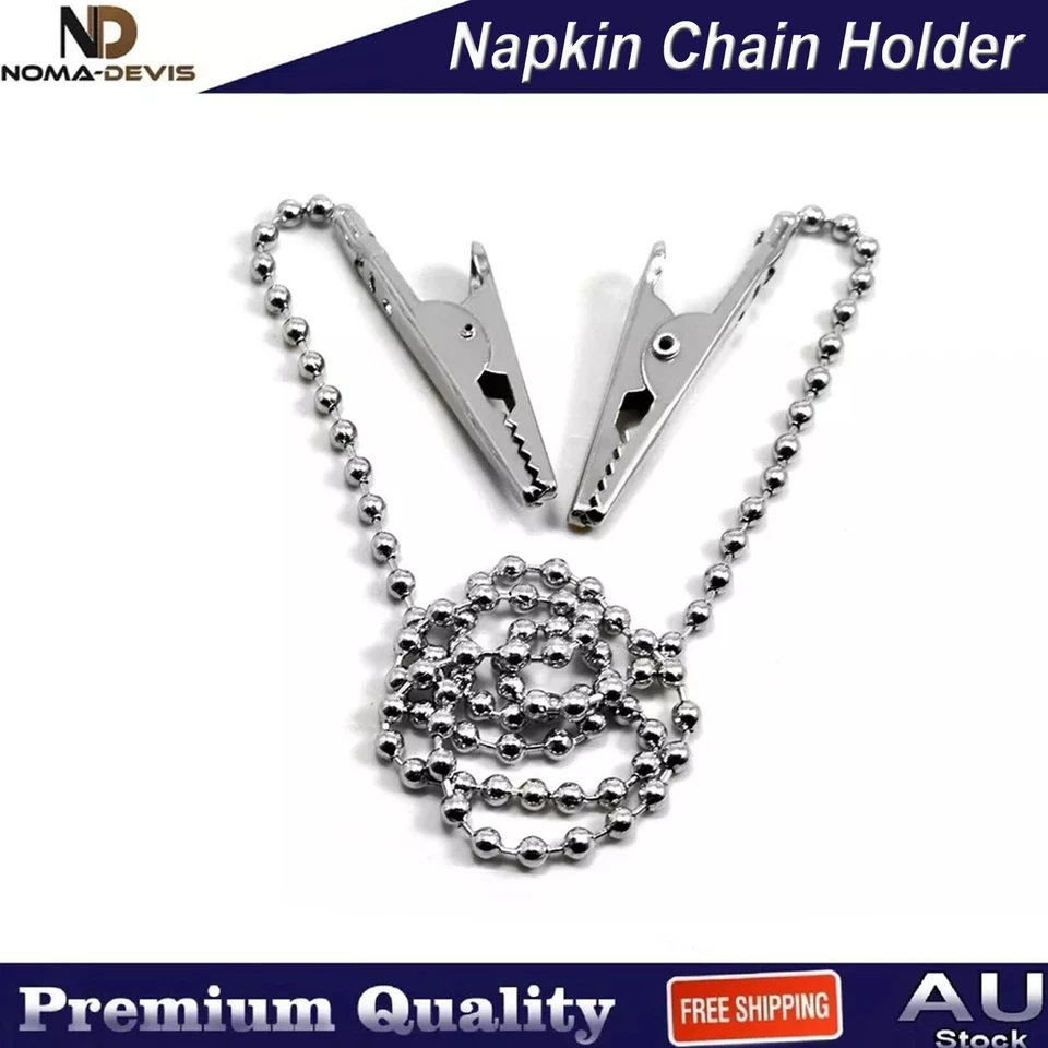 Servilleta Metal Bola Cadena Soporte Dental Paciente Babero Clip Instrumentos Set De 3 Foto 3 de 4