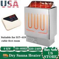6-9KW Dry Steam Bath Sauna Heater Stove 220V Home Hotel Sauna Room Spa Shower