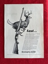Vintage 1962 Print Ad Remington 742 Automatic Rifle Advertisement