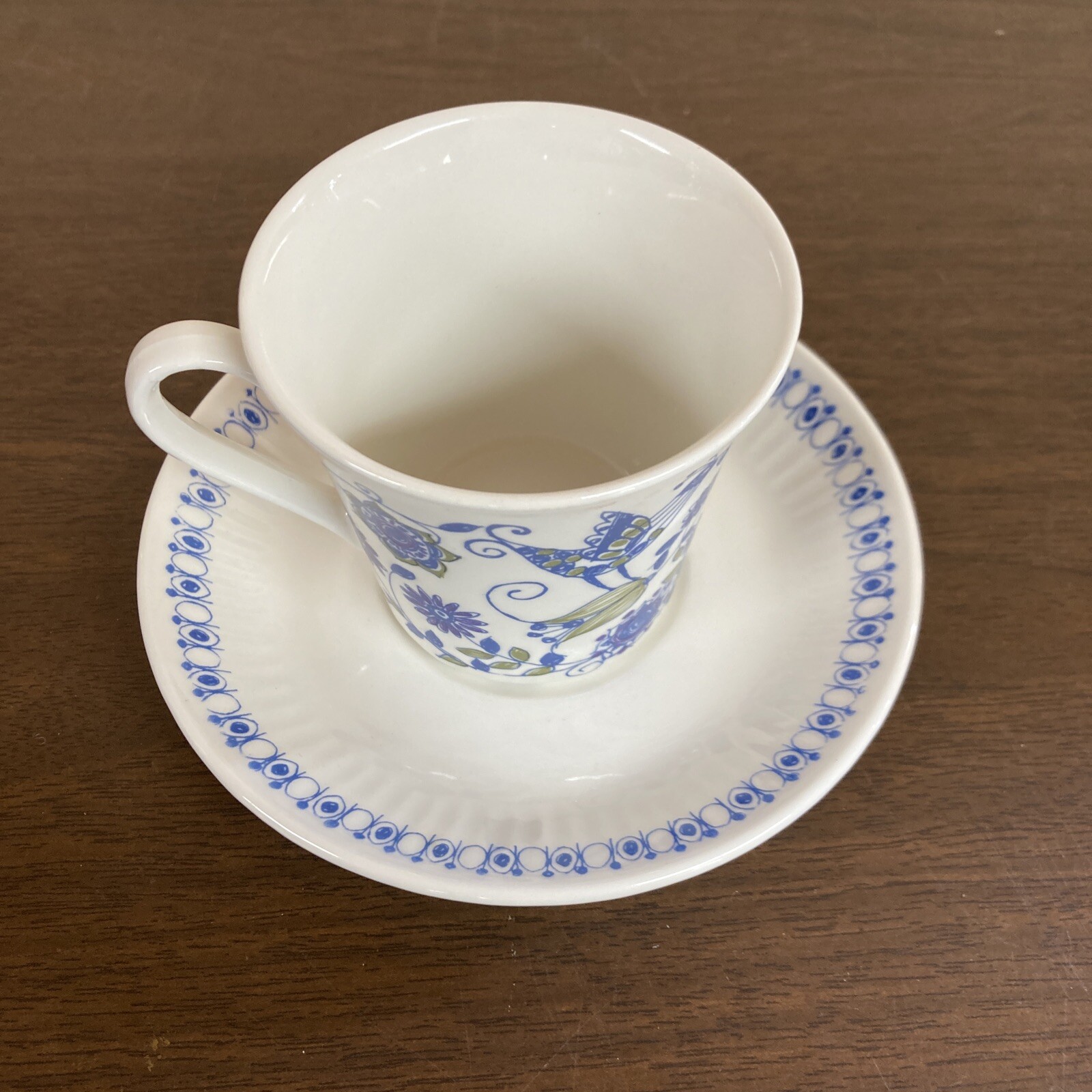 MID CENTURY Figgjo Flint Norway Turi Design Lotte CUP AND SAUCER SET