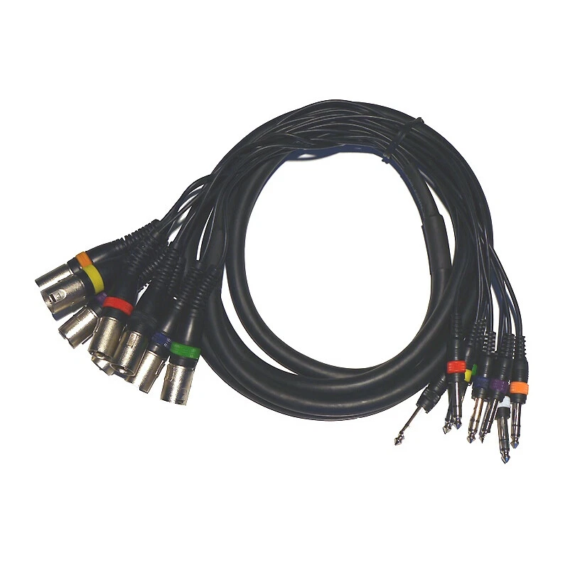 JAM 8 way loom :: 1/4" Balanced Jack > Male XLR (3m)
