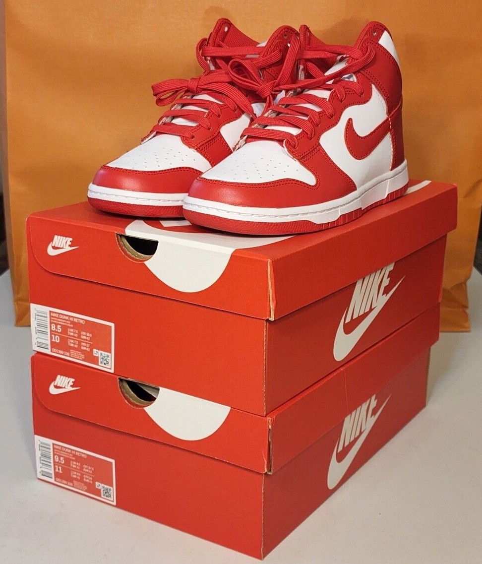 nike dunk high university red