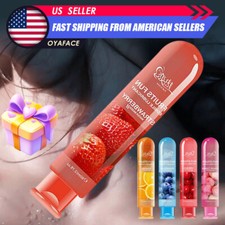 Edible Fruit Flavor Lubricant Gel Oral Sex Lube Sexual Mild Massage-Oil Adult