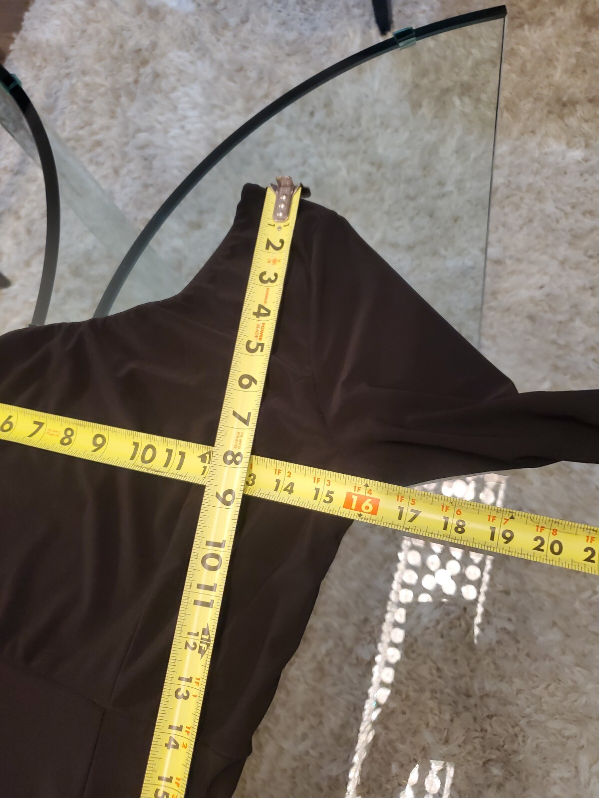 Venus Women's Black Solid Polyester One Shoulder … - image 10