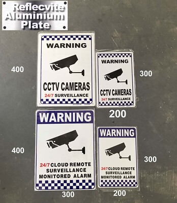 Warning CCTV In Operation Aluminium Signs - Foto 11