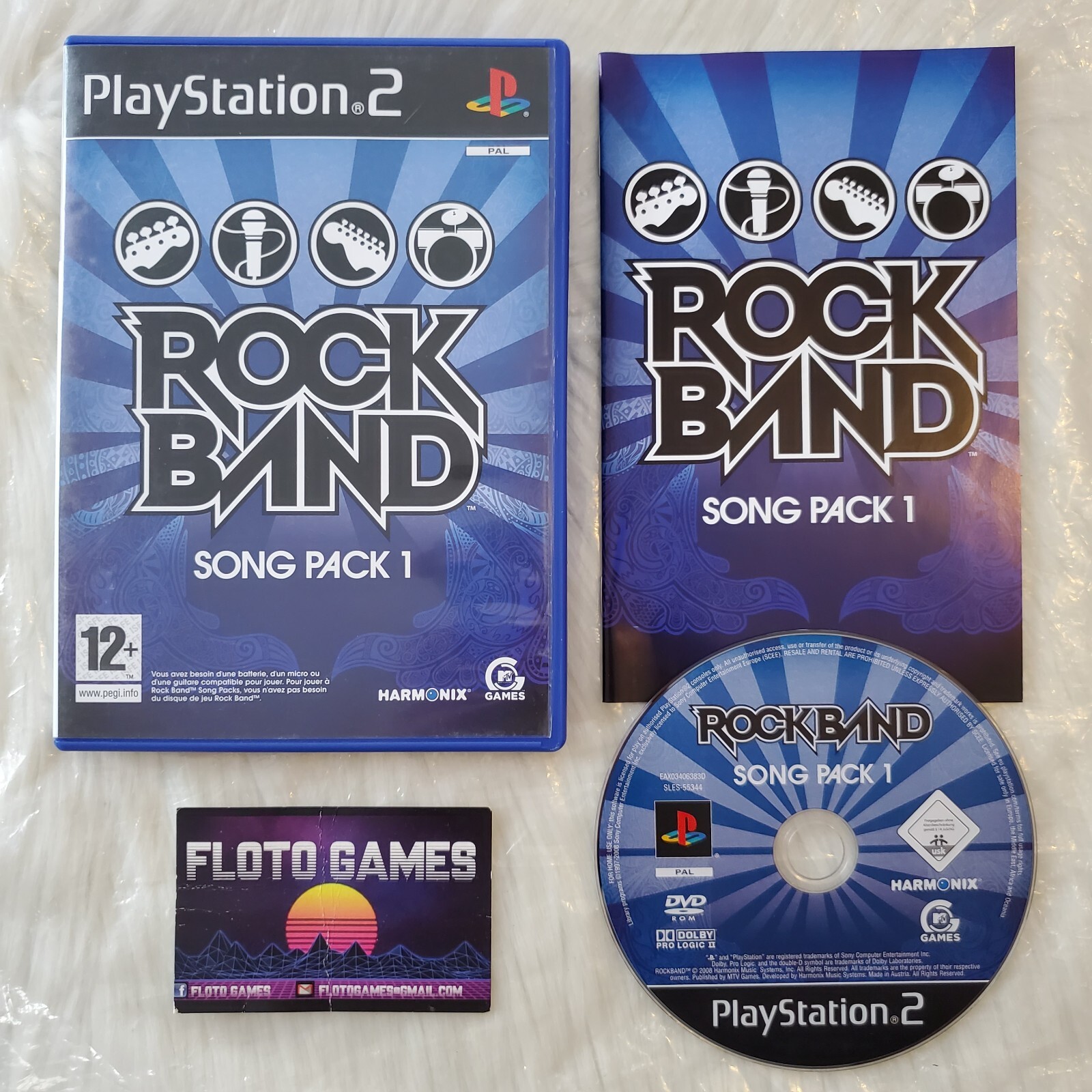 Jeu Rock Band Song Pack 1 pour Playstation 2 PS2 Complet PAL FR - Floto Games