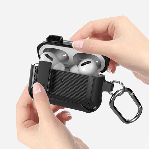 Luxury Shockproof Switch Full Protective Case For AirPods Pro 2 3 1 W/Keychain - Picture 2 of 20