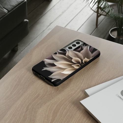 Tough Case For iPhone, Samsung Galaxy, Pixel, Cream Dahlia Flower Print - 第 191/223 張圖片