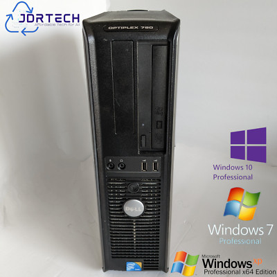 Customizable Retro Dell Optiplex 780 DT Core2Duo SSD 16GB Windows XP Pro W7 CNC