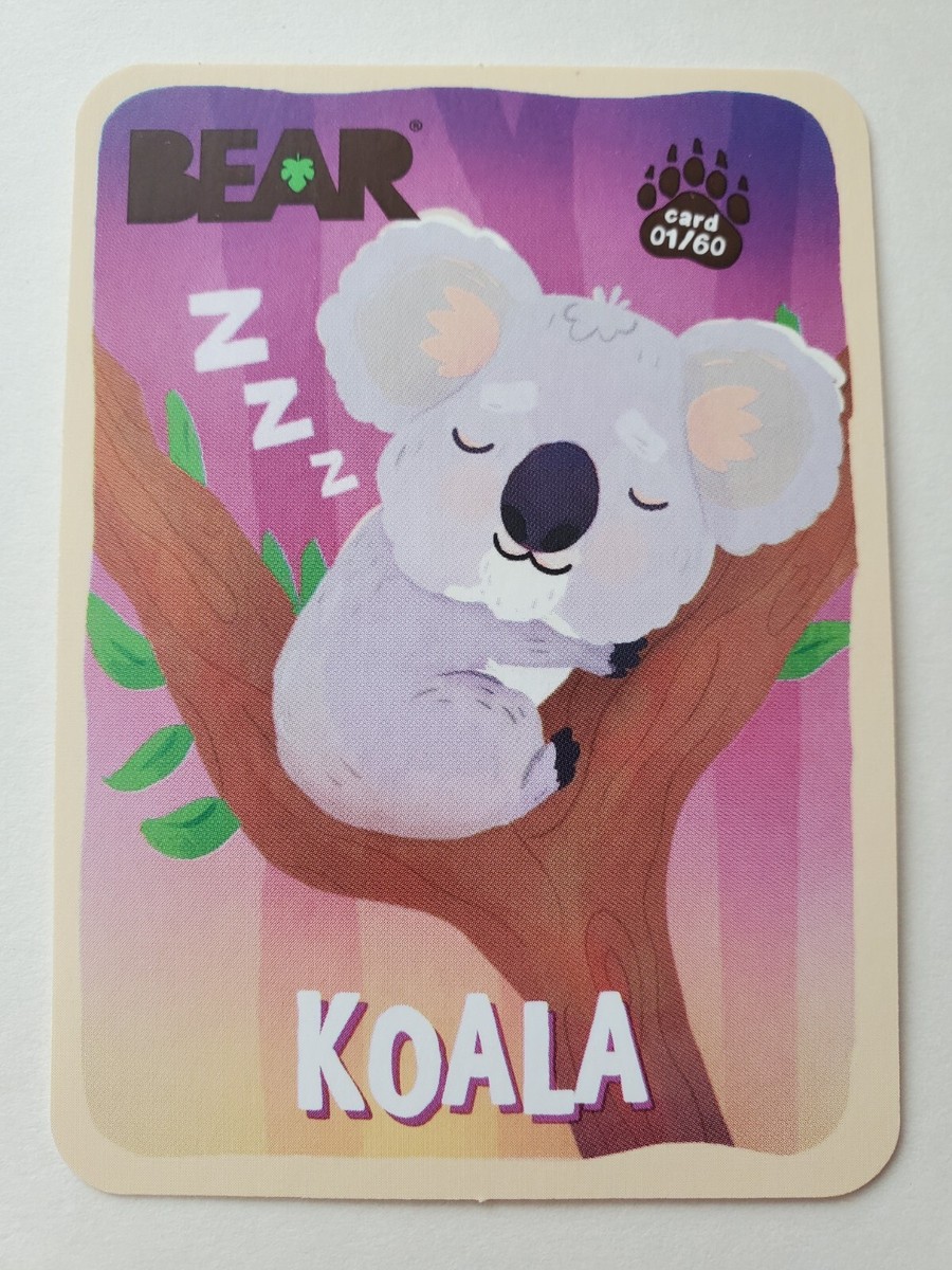 bear snacks cards rare Bear's Collectible Animal Cards from Bear Fruit Rolls