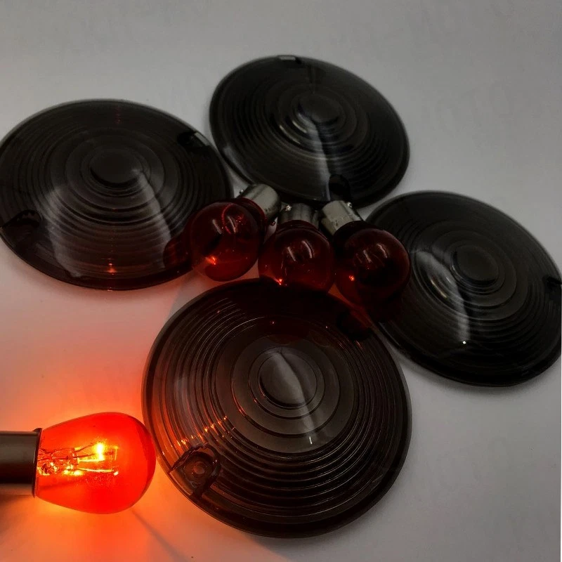 Smoke Turn Signal Lens For Harley Davidson Electra Glides Road King - Image 2 of 4