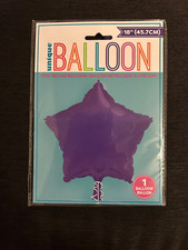 Unique 18" Purple Foil Helium Star Balloon