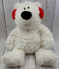 GUND Blizzard White Teddy Polar Bear Holiday Stuffed Animal Plush Toy 12"