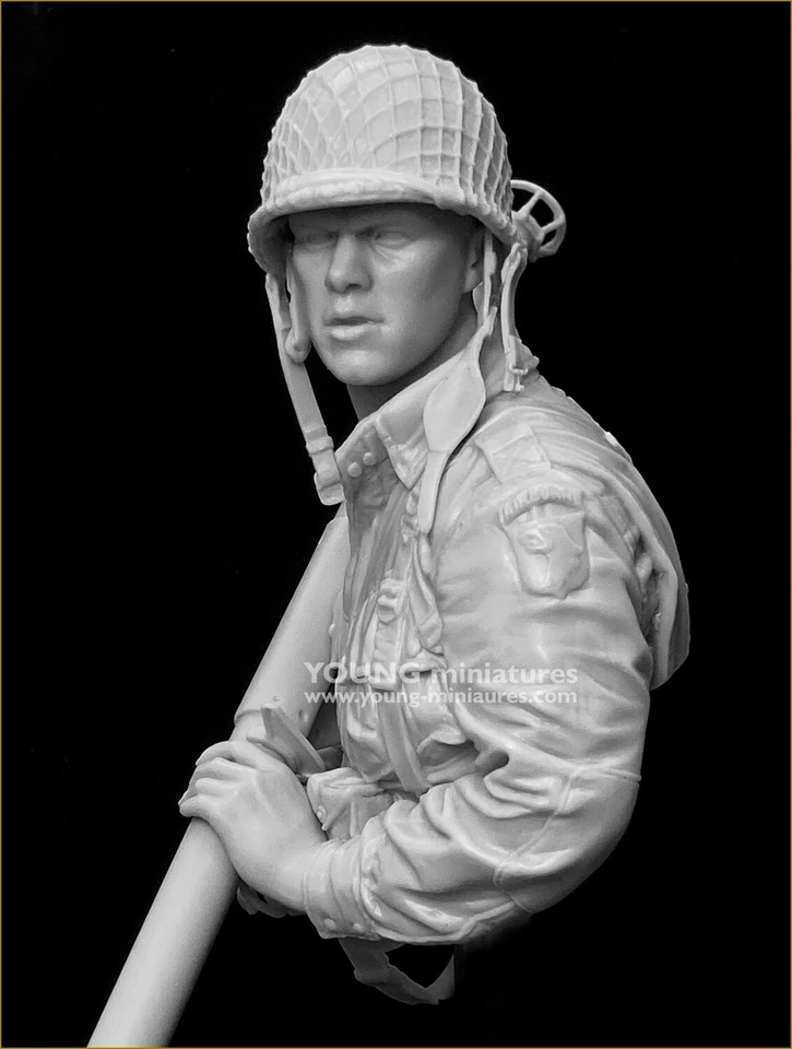 Young Miniatures - US 101st Airborne Caentan 1944   - 1/10th Resin Bust - YM1899 - Image 3 of 4