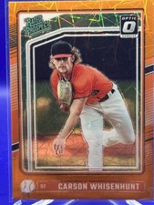 2024 Donruss Carson Whisenhunt #155 Optic Orange Velocity Prizms Giants