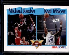 1991-92 Hoops #306 Michael Jordan / Karl Malone LL