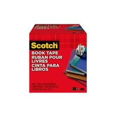 Scotch Book Tape, 4 in x 540 in, Excellent for Repairing, Reinforcing Protecting