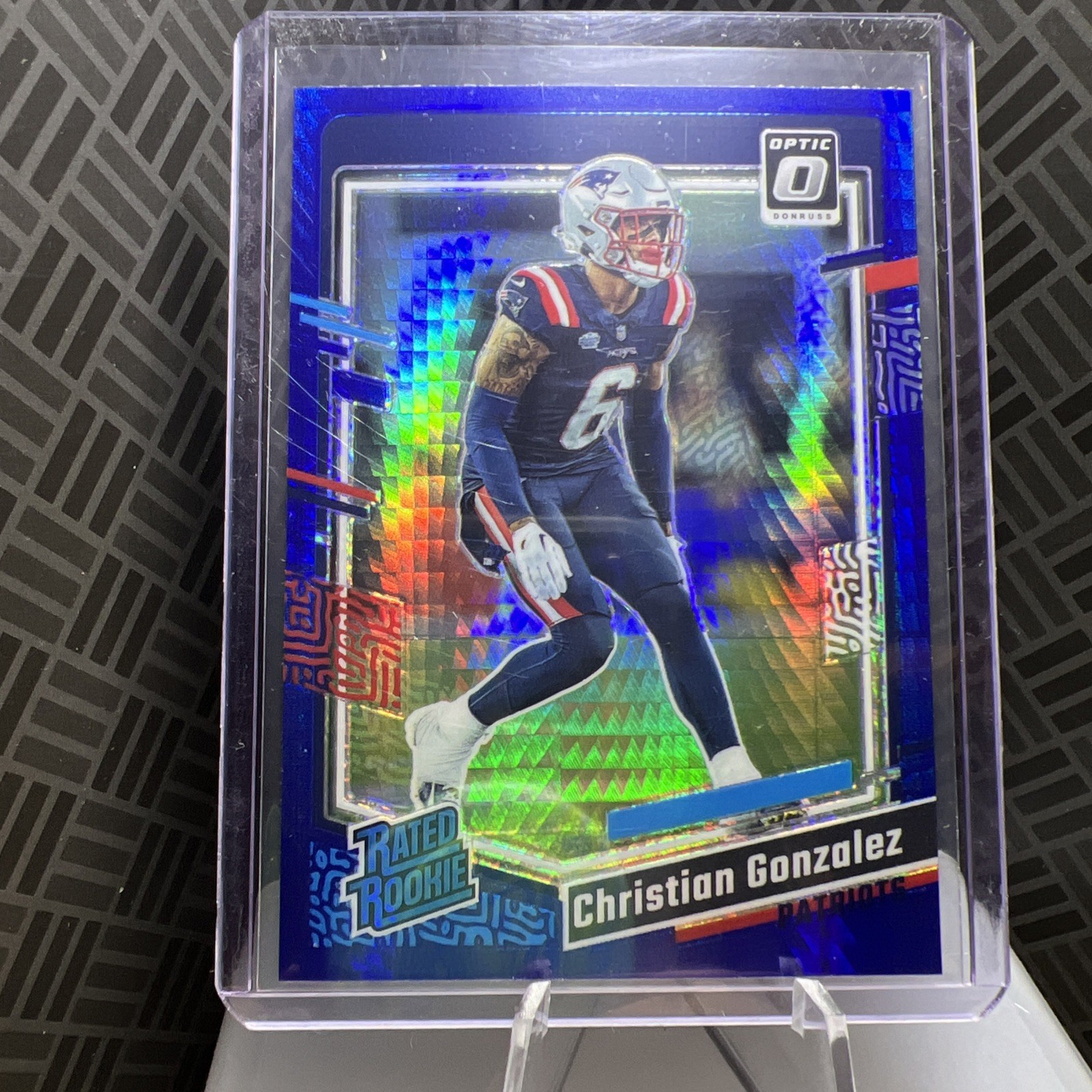 2023 Donruss Optic Christian Gonzalez Blue Hyper Prizm Rated Rookie #274