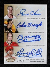 2013-14 Playoff Contenders Eights Gold 12/20 Adam Graves Bobby Hull Auto HOF ev1