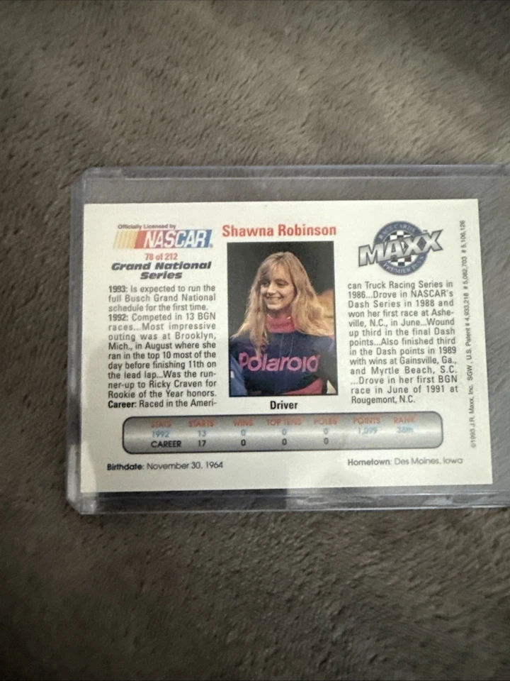 1993 Maxx - Premier Plus Shawna Robinson #78 card is MINT - Image 2 of 4
