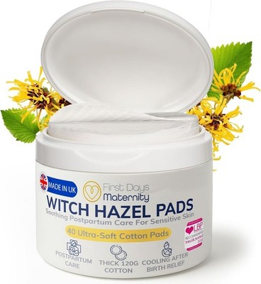 First Days Maternity - Hamamelis-Pads ? Wochenbett & Hämorrhoiden ? 