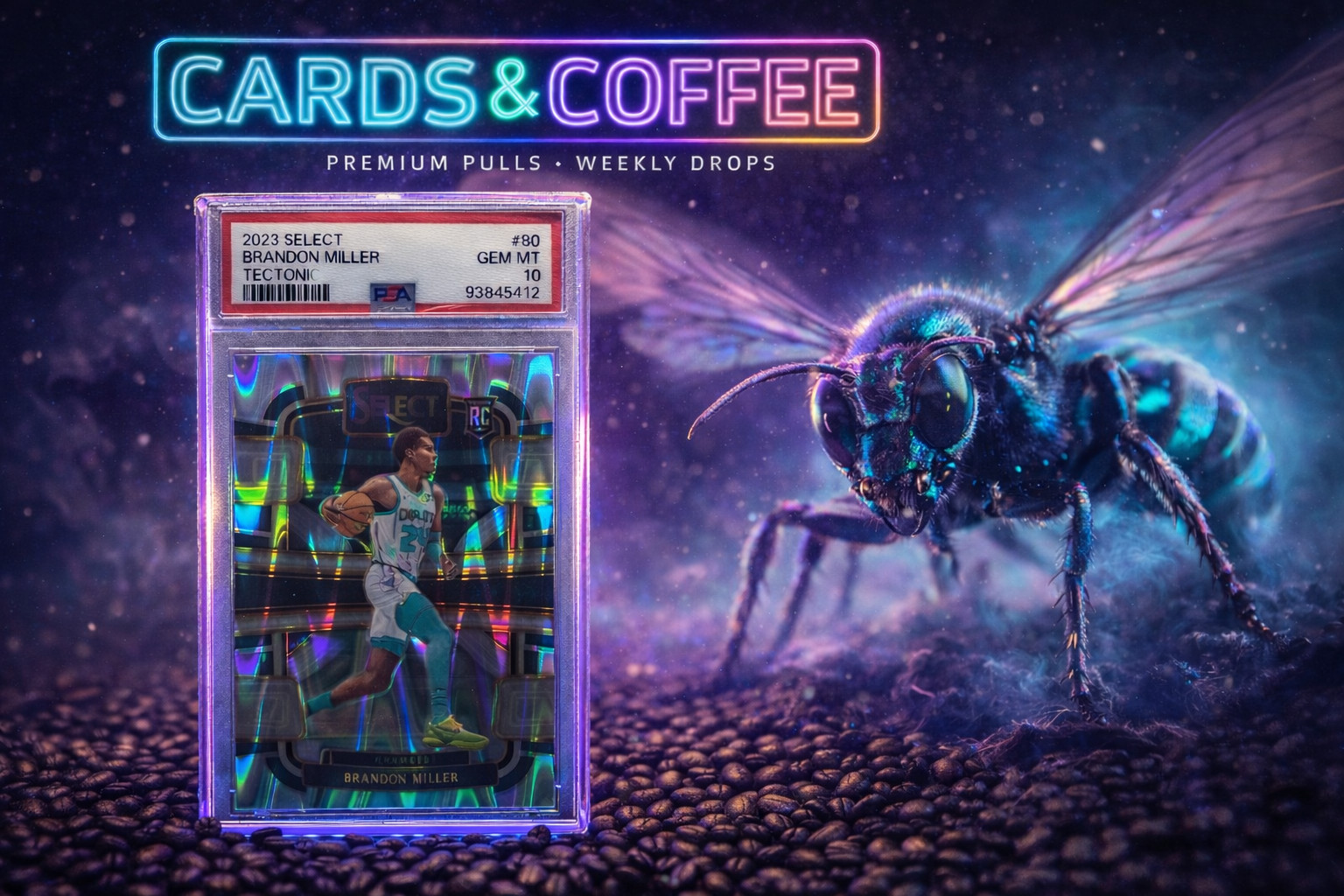 🔥 2023 Select Brandon Miller Tectonic RC #80 – PSA 10 GEM MINT (Hornets) 🔥