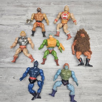 DAMAGED MOTU HE-MAN Vintage 1980s Masters of the Universe Figure Lot (7) Faker