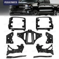 For 2016-2018 Chevy Silverado 1500 Front Bumper Support Mount Bracket Set 9Pcs