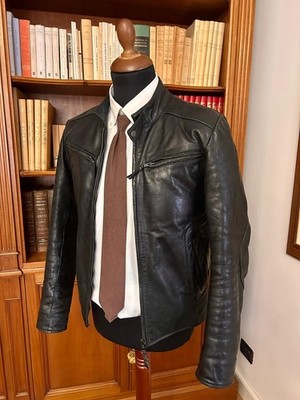 Vintage JULES Bikerjacke Büffelleather Büffelleder Size S Herren