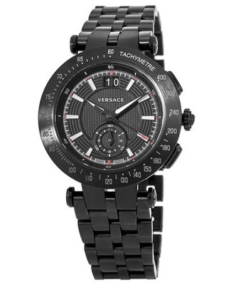 NWT Versace - V-Race Sport VAH04 0016 Black Mens Chronograph Watch