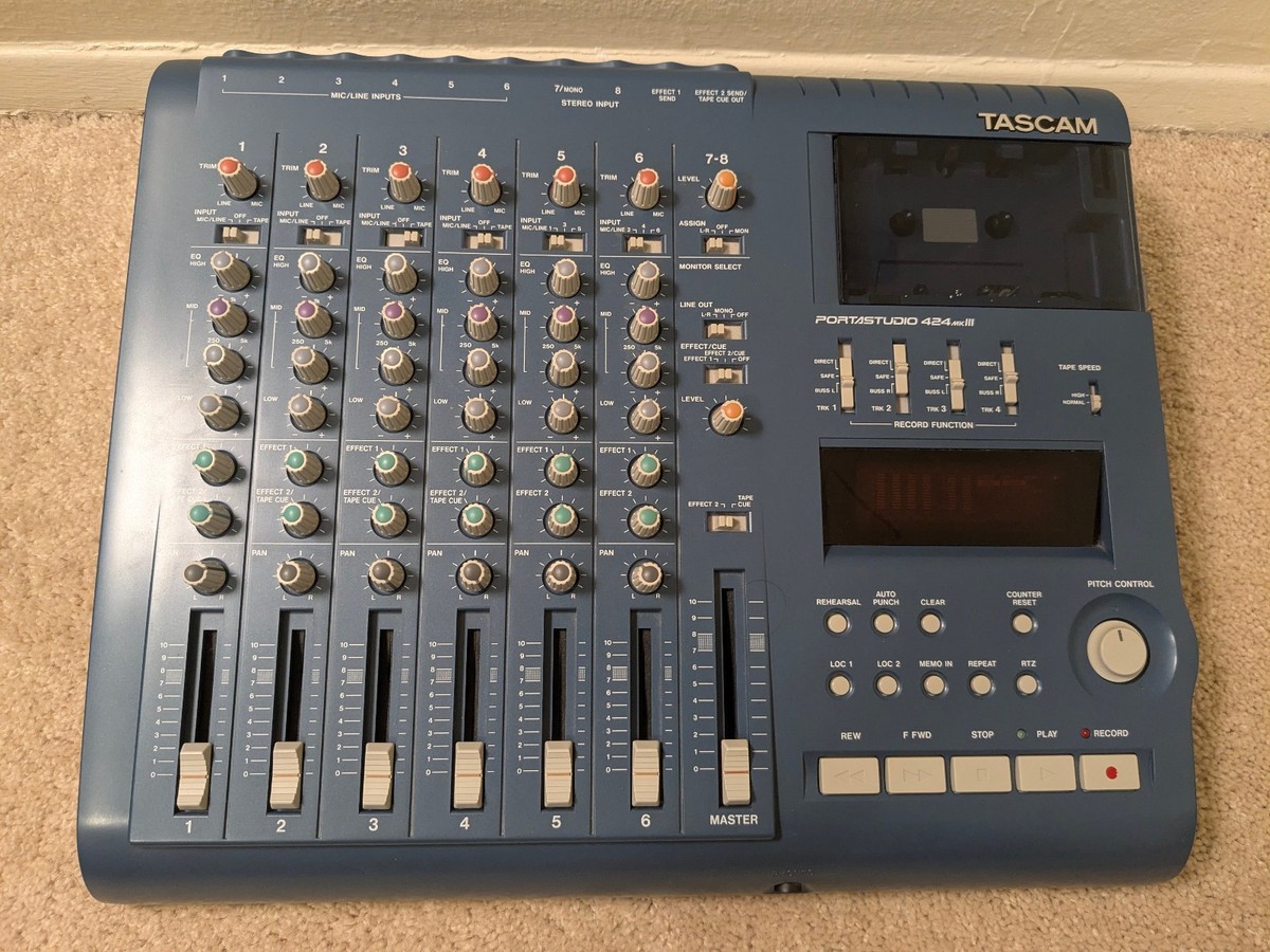 Tascam Portastudio 424 Mkiii Track Cassette Recorder Player Powers