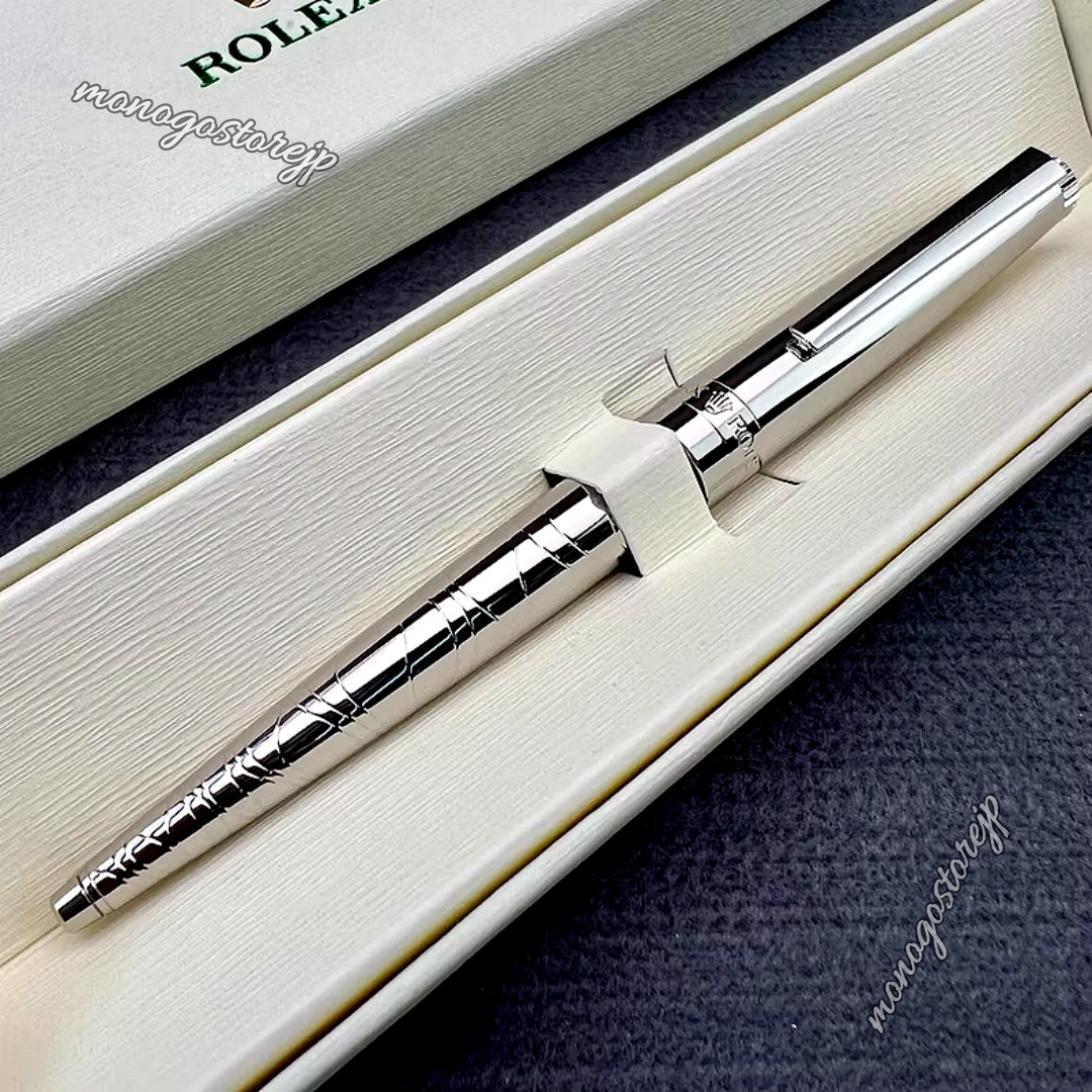 Raro Rolex Silver Scribe Platino Corte Onda Pluma AD VIP Regalo, Oferta Exclusiva