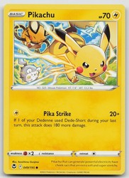 Pikachu 049/195 Common Silver Tempest