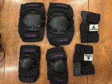 1990s Rollerblade Skate Smart Full Pad Set ADULT SIZE - Knee, Elbow, Wrist Pads