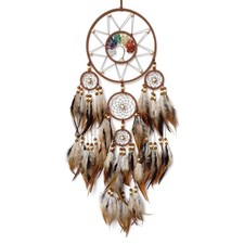 Brown Large Dream Catcher Wall Decor Crystal Tree of Life Dream Catchers Hand...