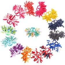30PCS Baby Girl Hair Ties Colorful Curly Korker Bow Grosgrain Ribbon Hair Bow.