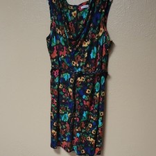 Calvin Klein Sz 22 Multicolor Abstract Dress
