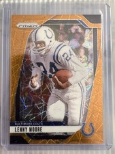 2024 Panini Prizm Orange Lazer #296 Lenny Moore Indianapolis Colts