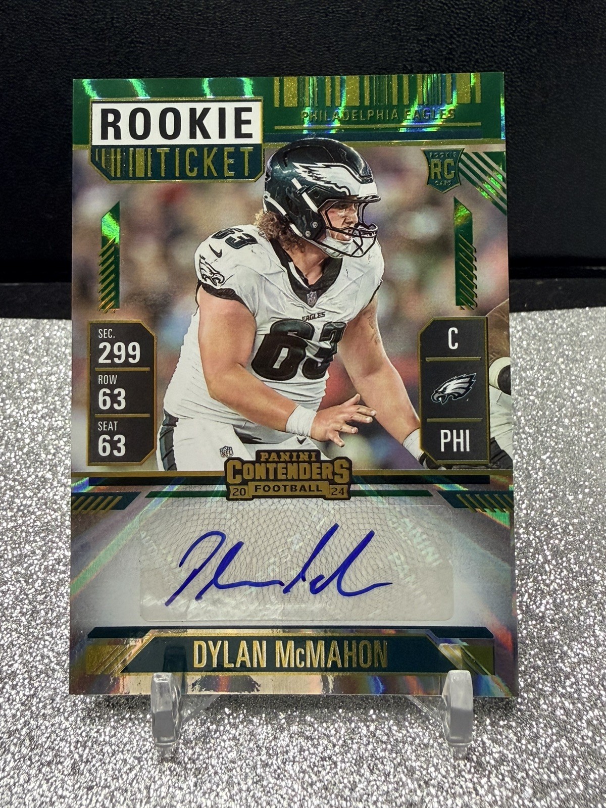 2024 Panini Contenders - Rookie Ticket Dylan McMahon  Opening Kickoff  (AU, RC)