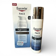 Eucerin Face Immersive Hydration Night Cream 2.5 oz Hyaluronic Acid Restore NIB