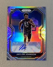 Jaylon Johnson 2020 Panini Prizm Silver Holo Rookie Auto RC Chicago Bears