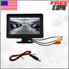 LCD Backup Camera Monitor Screen W/160  Adjustment  Auxiliary Parking Line 4.3"