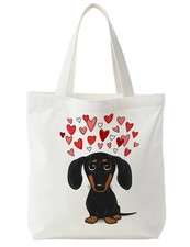 Dog Tote Bag, Dog Gifts for Women, Dog Dog Gifts Canvas Tote Bags for Women