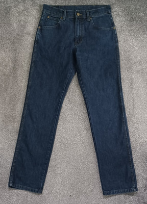 Wrangler Regular Stretch Jeans Herren W30 L30 Rinsewash blau 1947 robuste Qualität