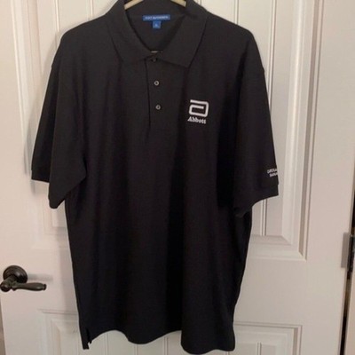 E358 Abbott Work Polo Blk. NWOT Men s Black