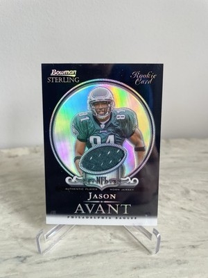 2006 Bowman Sterling Relics Jason Avant #BS-JA Black Refractor /25 (MEM, RC)