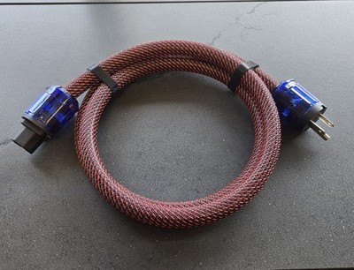 High Current Audio Power Cable   10AWG 5N OCC Copper   1.5m  US C13. Brand New.